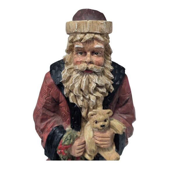 Cedar Creek Holiday Collection 10" Resin Santa Standing Decoration - Picture 7 of 8